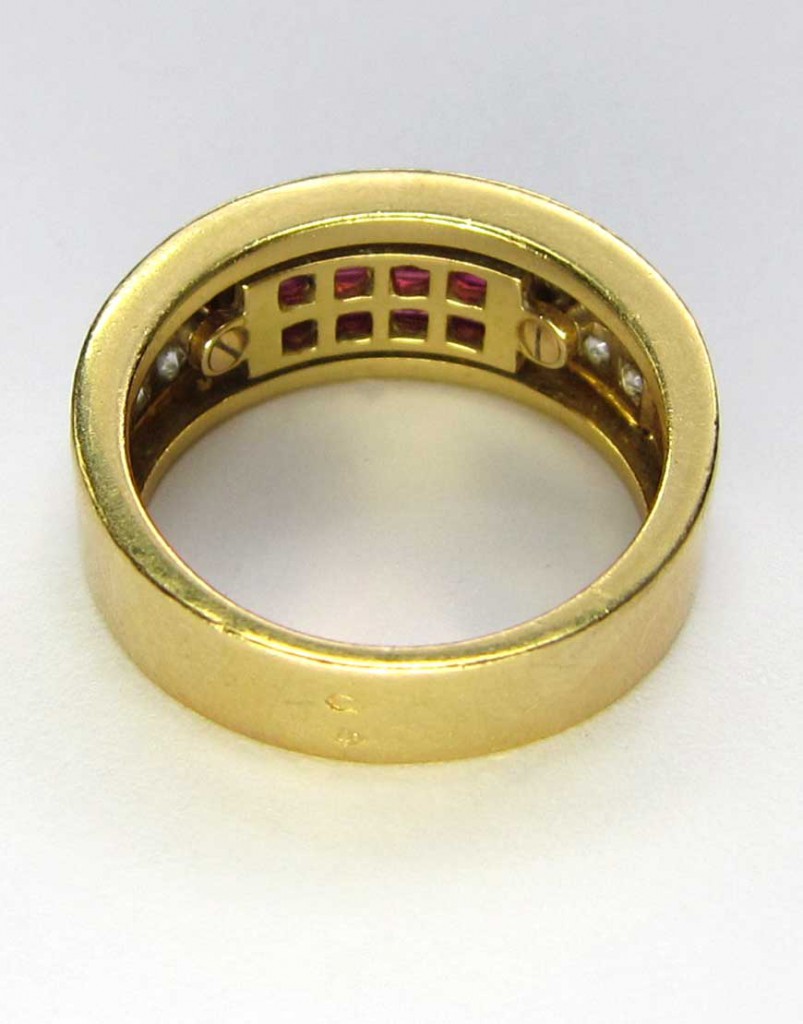 Cartier Ring, BrillantRubin, 750 Gelbgold aarpp.de