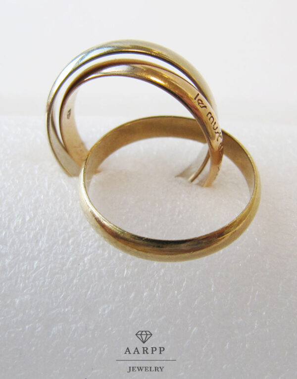 Cartier Trinity Ring 750 Gelbgold Rotgold Weißgold