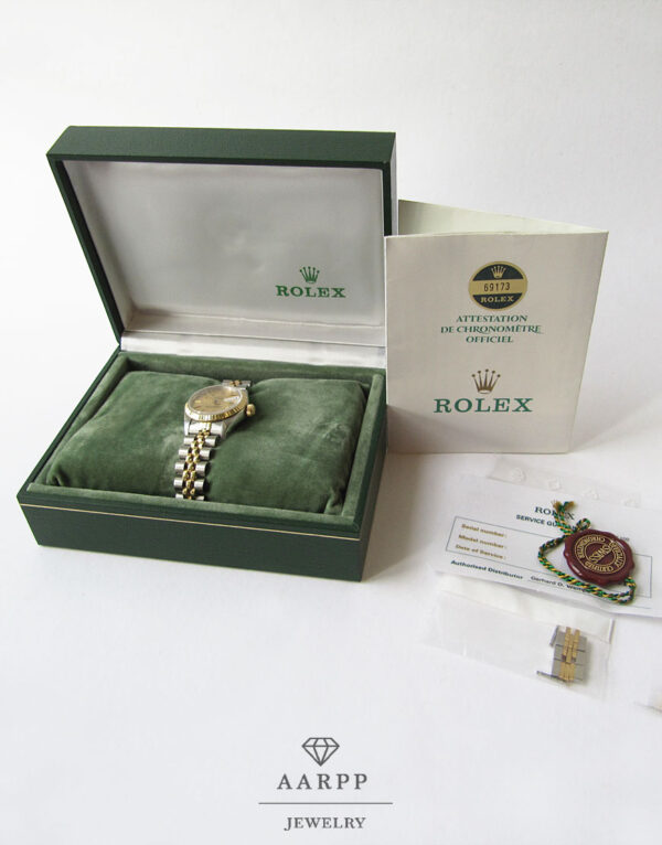Rolex Lady Datejust Stahl Gold Damenuhr Zertifikat Originaletui
