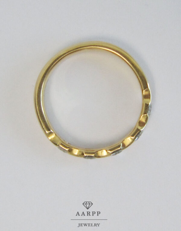 Brillantring Goldring Gold 18K Memory Ring