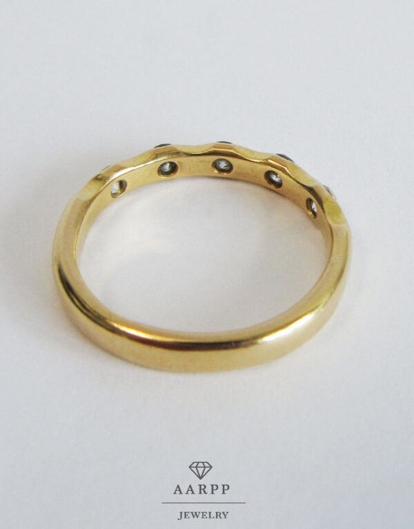 Brillantring Goldring Gold 18K Memory Ring