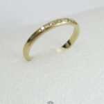 Goldring mit kleinen Brillanten Gelbgold 585 Memoire Ring