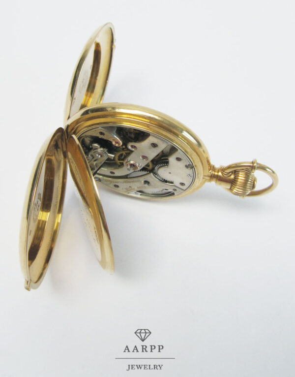 Antike Taschenuhr Ulysse Nardin 18kt 750 Gold Savonette