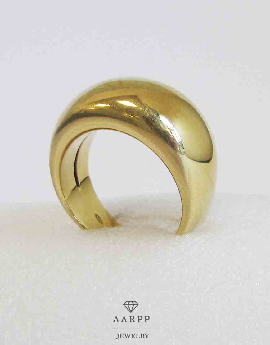 Wempe WEMPE Ring Gold 750 3 Band Ring Gelbgold 18 K Ringgröße 56 Gewicht 19,67 g 