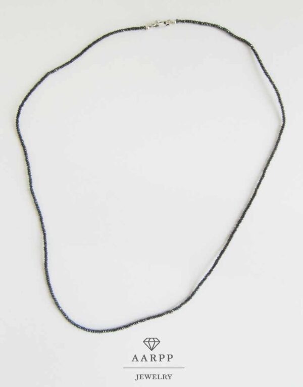 Collier Fancy Black Diamonds Halskette mit schwarzen Diamanten - 45 cm