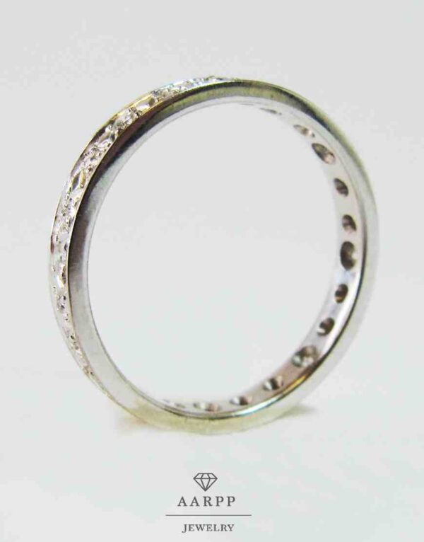 Alliancering Eternity-Ring 14K Weißgold mit Diamanten