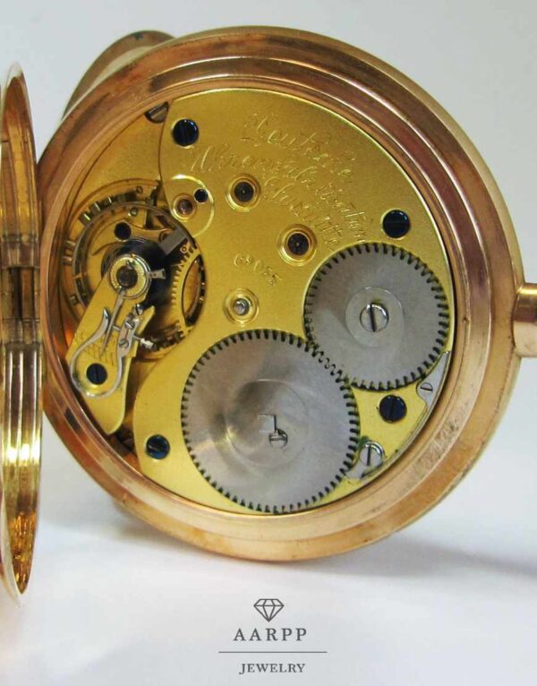 Taschenuhr Roségold 585 Deutsche Uhrenfabrikation Glashütte Sachsen A. Lange & Söhne