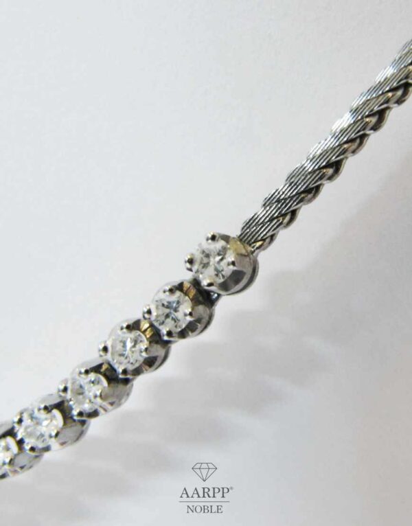 Diamant Collier 1.76ct Weißgold 18K - Tragelänge ca. 39cm lang