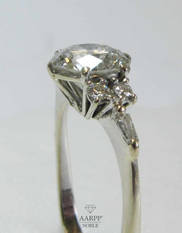 Solitär Ring 14kt Weißgold mit Diamanten ca. 1.9ct Verlobungsring