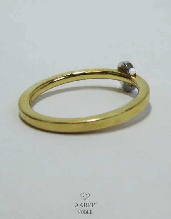 Solitär Ring Quinn 750 Gelbgold Diamantring 0.04ct
