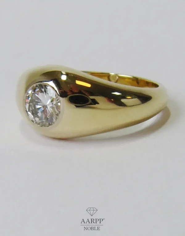 Solitaire Ring Brillant ca. 0.9ct Diamantring 585 Gelbgold