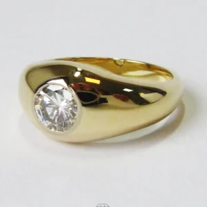 Solitaire Ring Brillant ca. 0.9ct Diamantring 585 Gelbgold