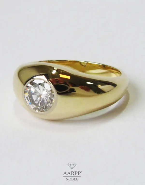 Solitaire Ring Brillant ca. 0.9ct Diamantring 585 Gelbgold