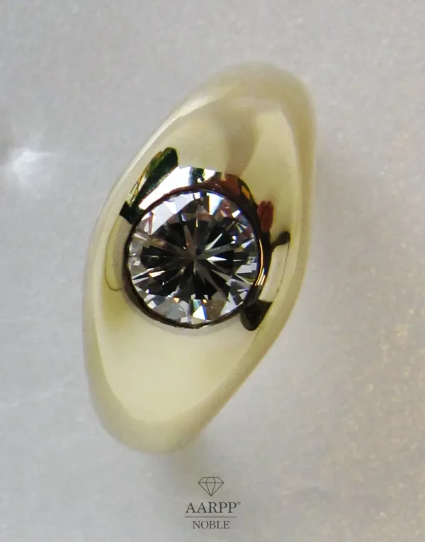 Solitaire Ring Brillant ca. 0.9ct Diamantring 585 Gelbgold