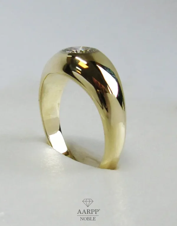 Solitaire Ring Brillant ca. 0.9ct Diamantring 585 Gelbgold