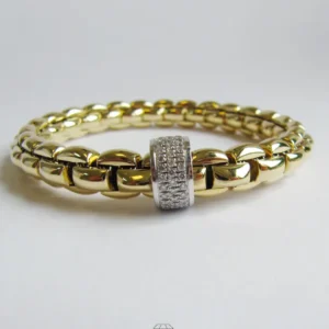 FOPE FlexIt Armband Pave Brillanten 0.63ct 750 Gelbold